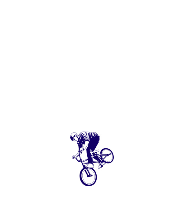 BMX stunt model negru pe tricou