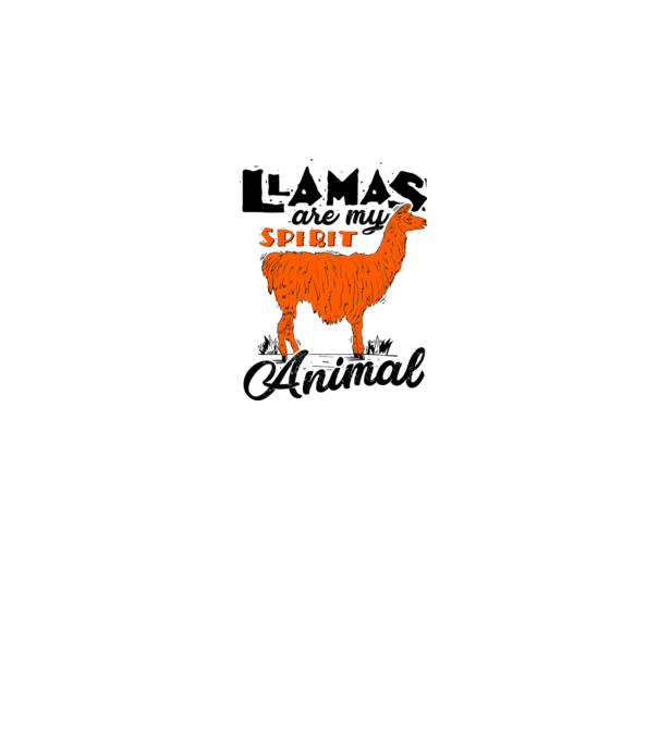 Llamas are my spirit animal model alb pe tricou
