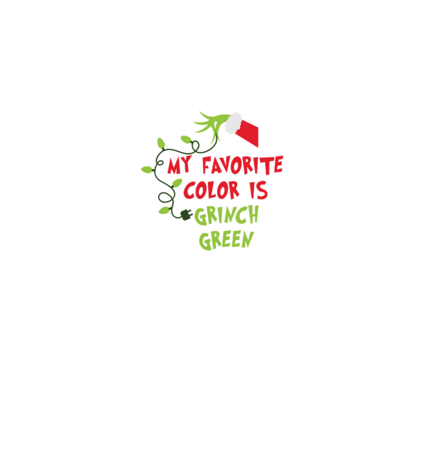 Grinch Green model negru pe tricou