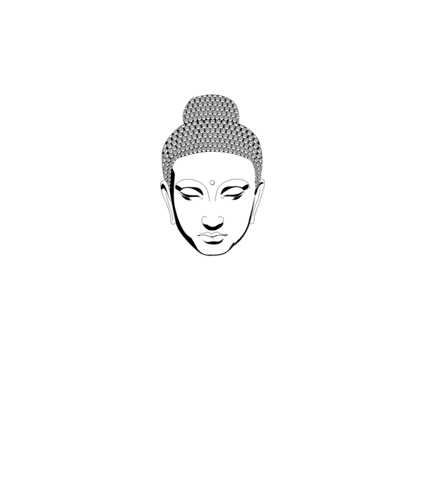 buddhas head model gri pe tricou