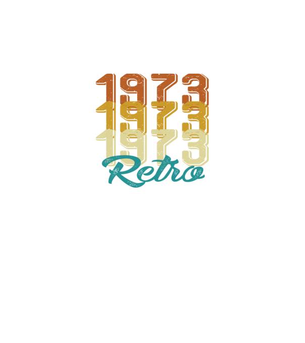 Retro 1973 model negru pe tricou