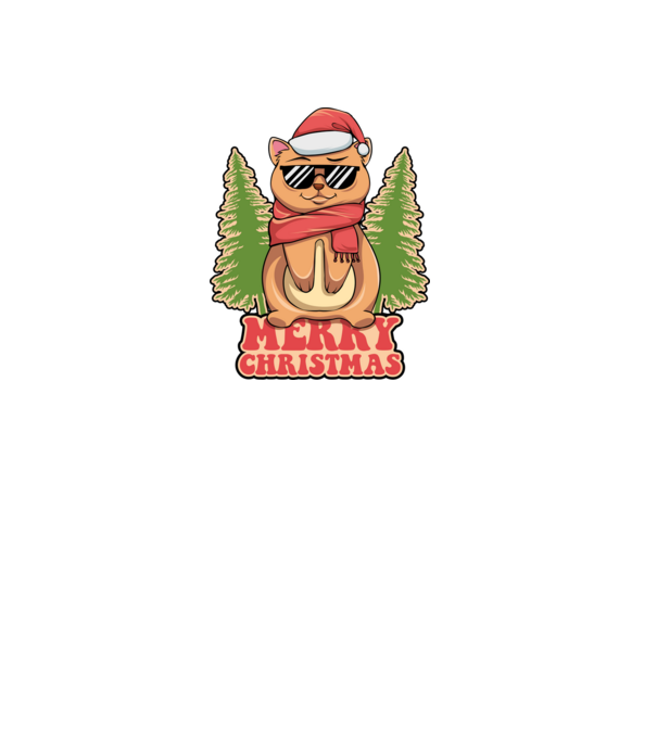 Merry christmas cat model negru pe tricou