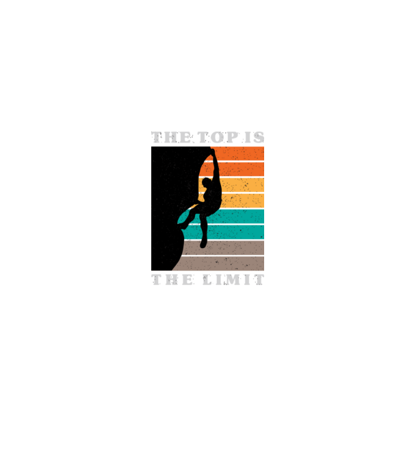 The Top is the limit model negru pe tricou