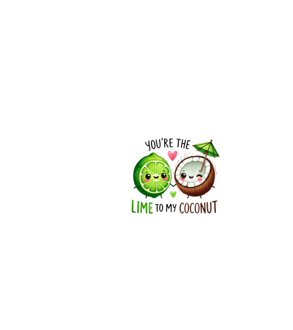 Lime to my Coconut model alb pe tricou
