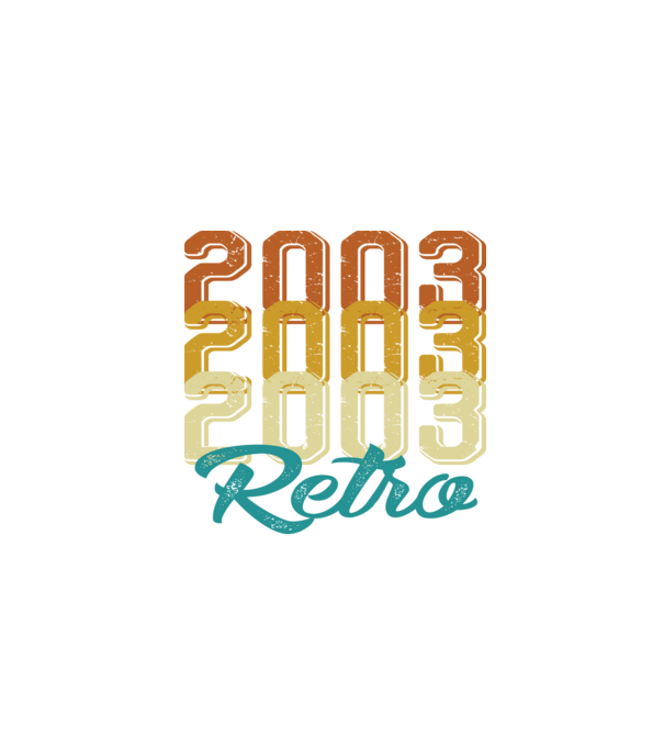 Retro 2003 model negru pe tricou