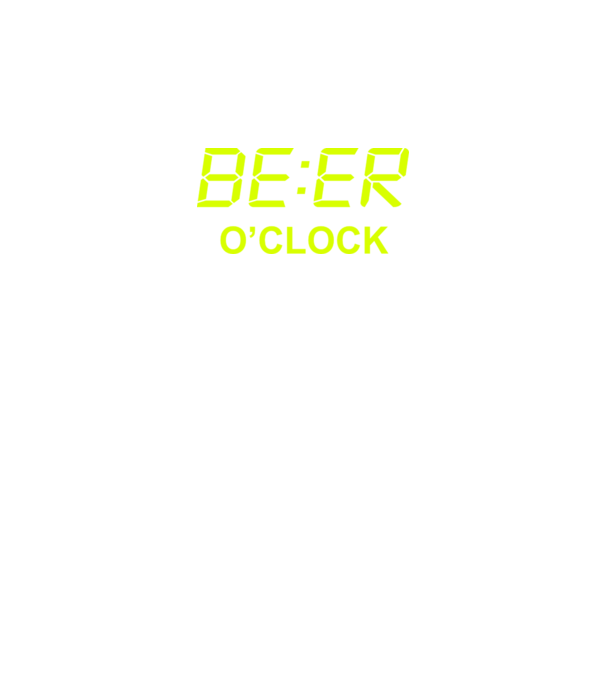 'Beer o'' clock' model negru pe tricou