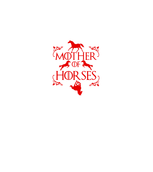 Mother of Horses model negru pe tricou