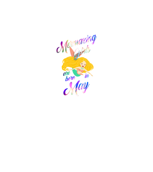 Mermazing girls are born may model negru pe tricou