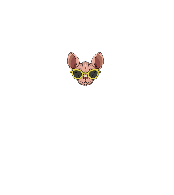 cool cats have no hair model turcoaz pe tricou