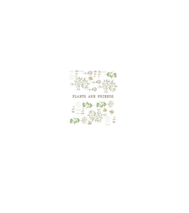 Plants are friends model gri pe tricou