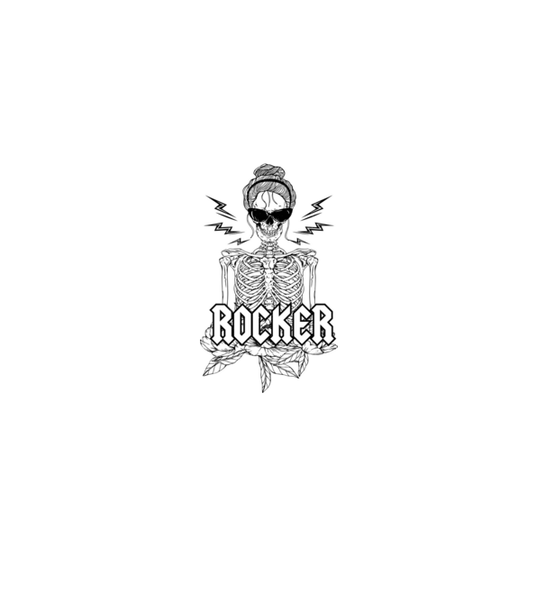 femeie - mutter - rocker model negru pe tricou