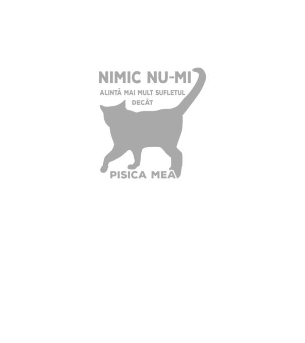 Nimic nu-mi alintă mai mult sufletul decât pisica mea model negru pe tricou