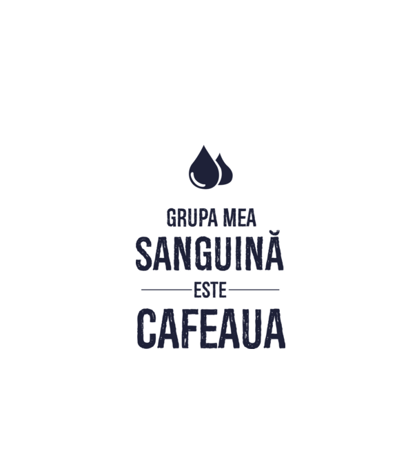Grupa mea sanguină este cafeaua model gri pe tricou