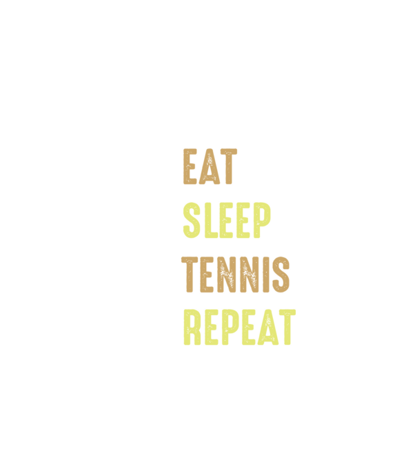eat sleep tennis repeat model negru pe tricou