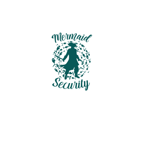 Mermaid Security boys model negru pe tricou