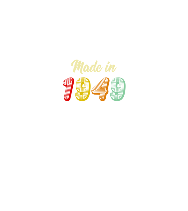 made in 1949 retro model negru pe tricou