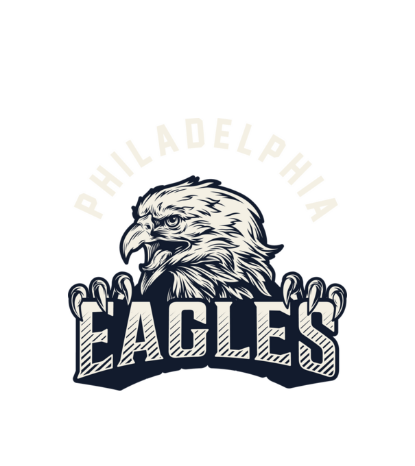 Philadelphia Eagles model alb pe tricou