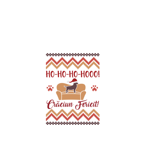 un Crăciun ho-ho-hoo-hoo fericit! model alb pe tricou