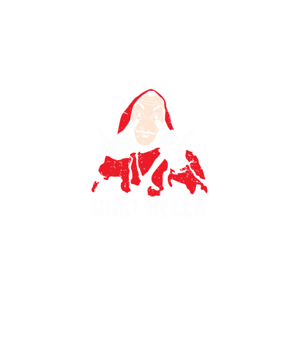 ciao bella dali model negru pe tricou