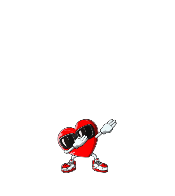 Dab inima model negru pe tricou