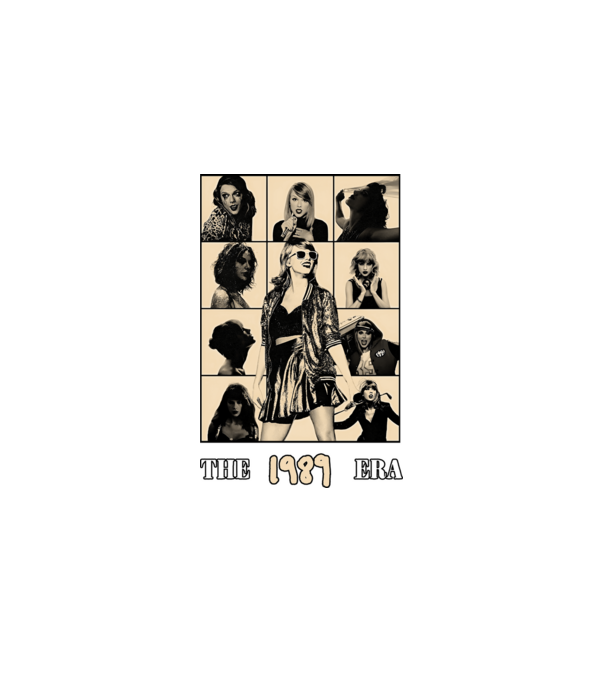 Taylor Swift ERAS peach model negru pe tricou