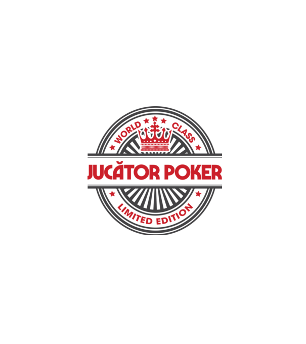 jucător poker model alb pe tricou