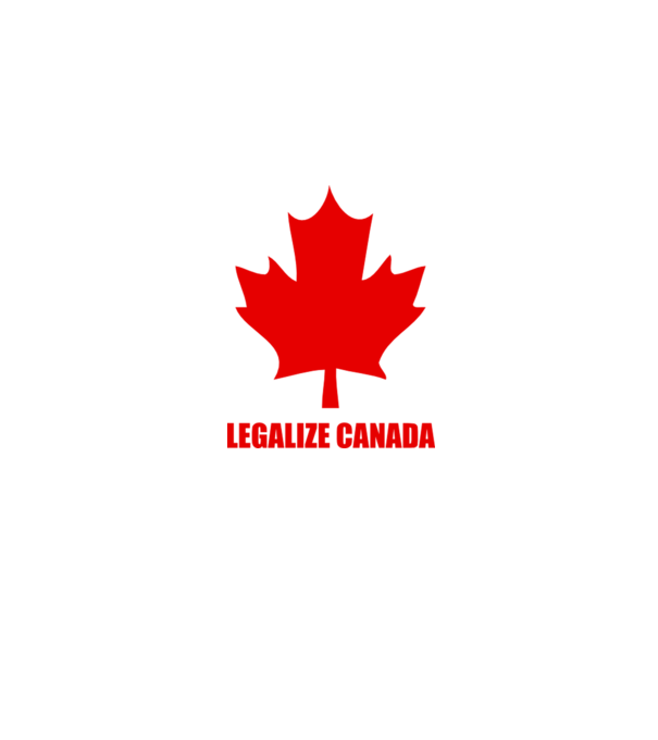 Legalize Canada model alb pe tricou