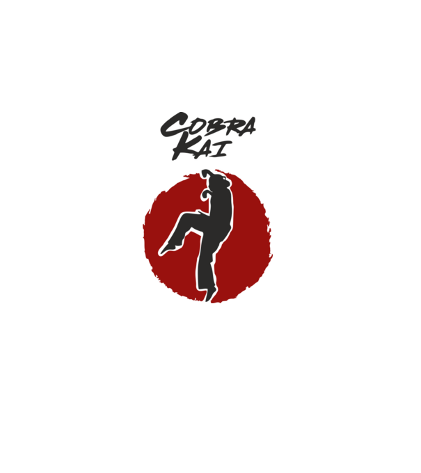 cobra kai larusso model alb pe tricou