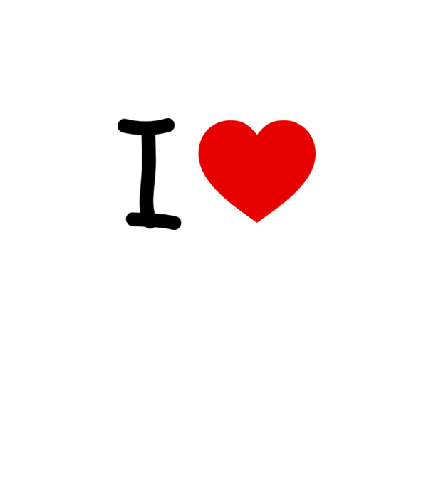 ilove model alb pe tricou