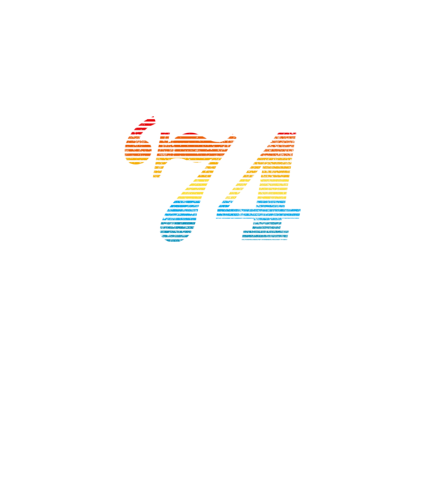 Retro Birthday 1974 model alb pe tricou