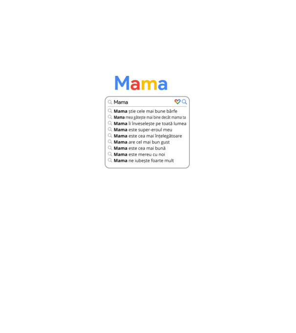 căutare Google Mama model negru pe tricou