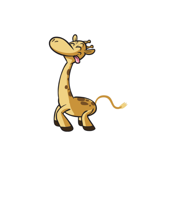 Giraffe model gri închis pe tricou