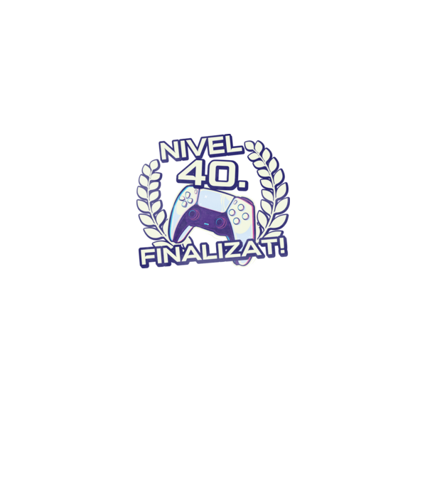 Nivel 40 finalizat! model negru pe tricou