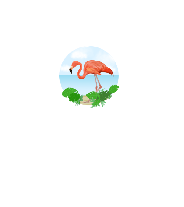 Flamingo model gri pe tricou