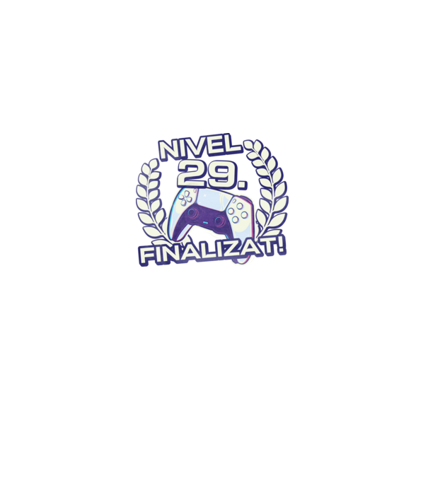 Nivel 29 finalizat! model negru pe tricou