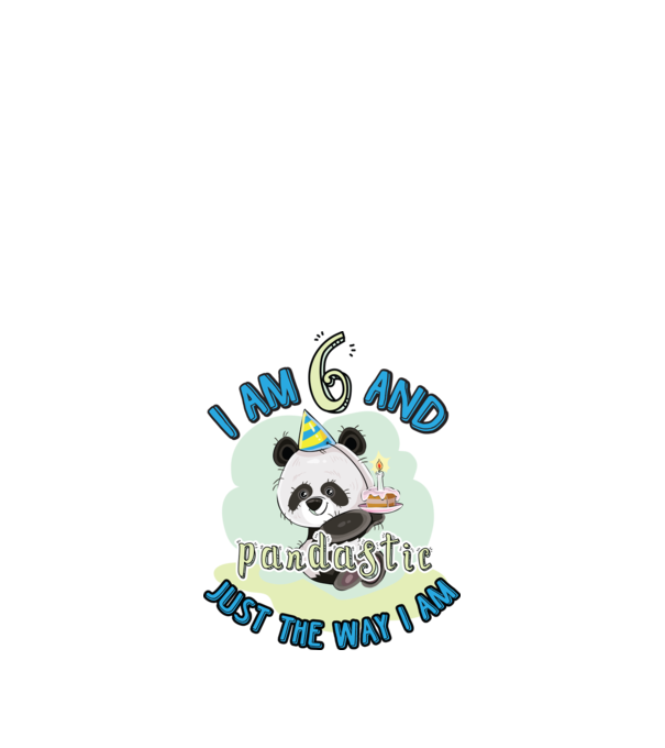 PANDASTIC 6 model alb pe tricou