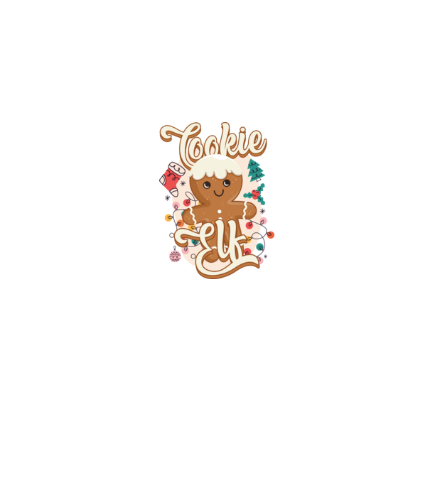 Cookie elf model gri pe tricou