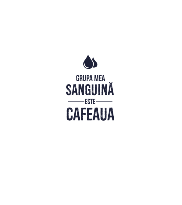 Grupa mea sanguină este cafeaua model gri pe tricou