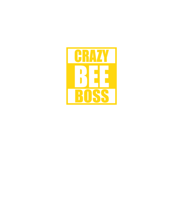 Crazy bee boss model negru pe tricou