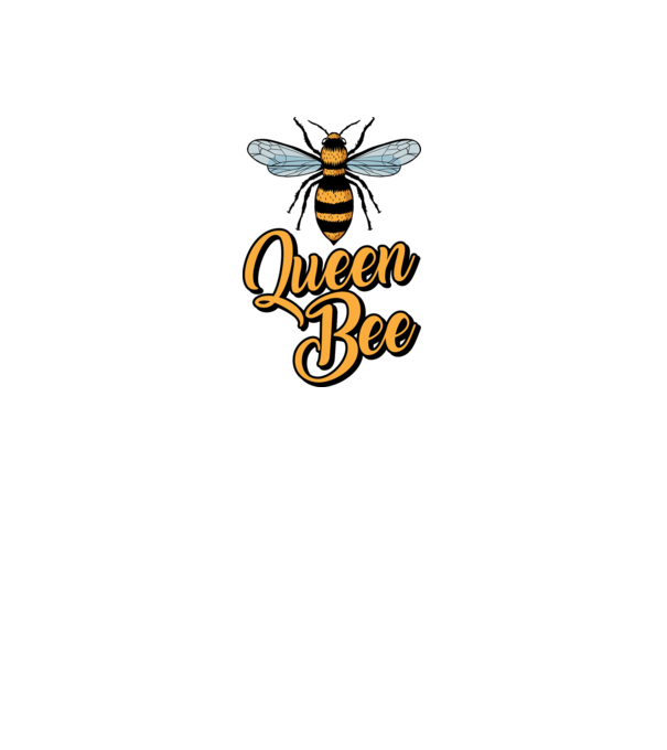 Queen Bee model gri pe tricou
