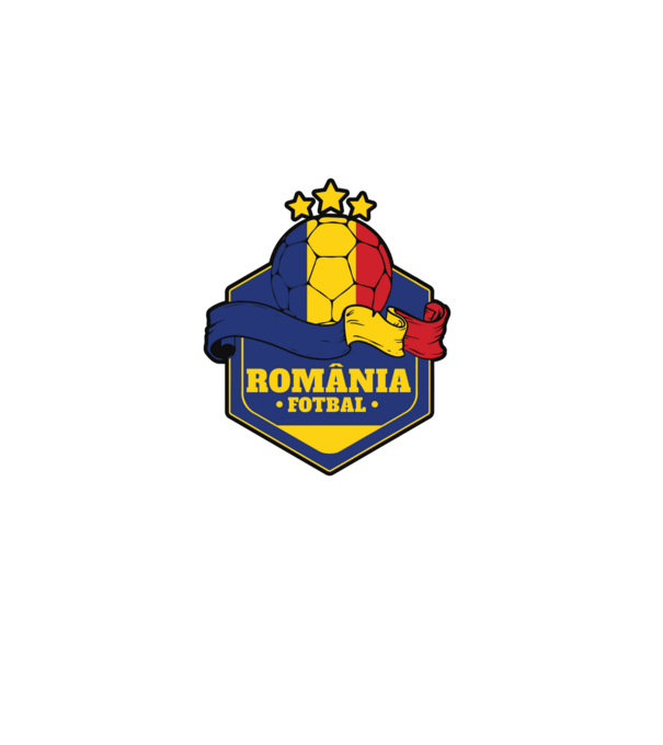 România Fotbal model alb pe tricou