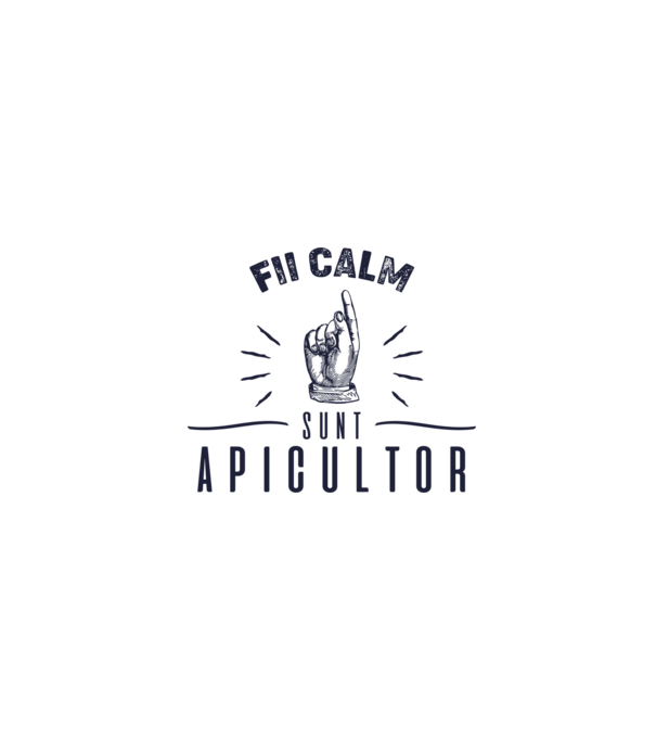 Fii calm.... sunt apicultor model gri pe tricou