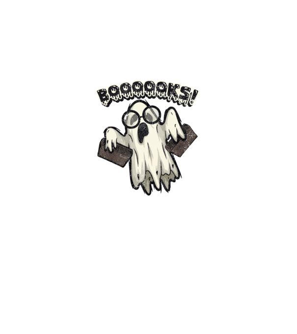 Spooky booookworm model negru pe tricou