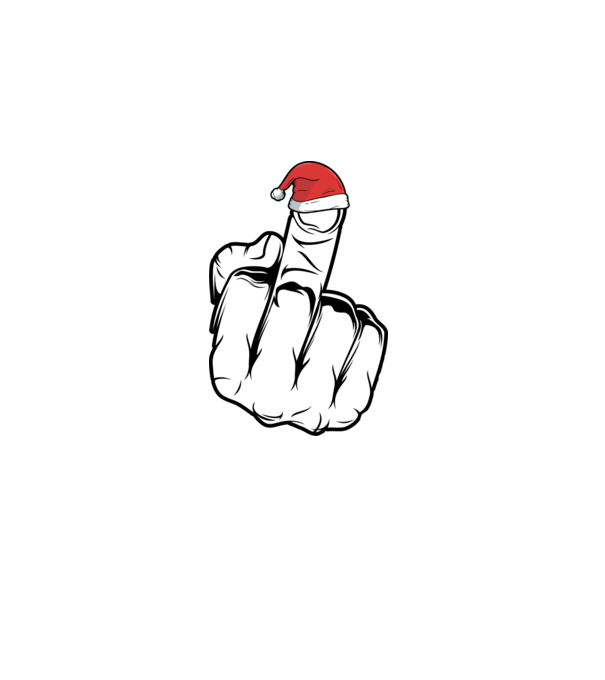 f u christmas model alb pe tricou