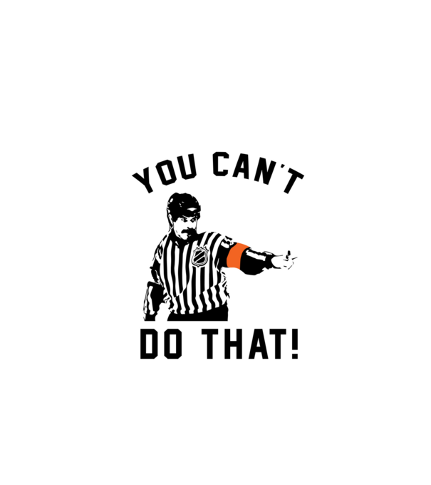 'You can''t do that!' model alb pe tricou