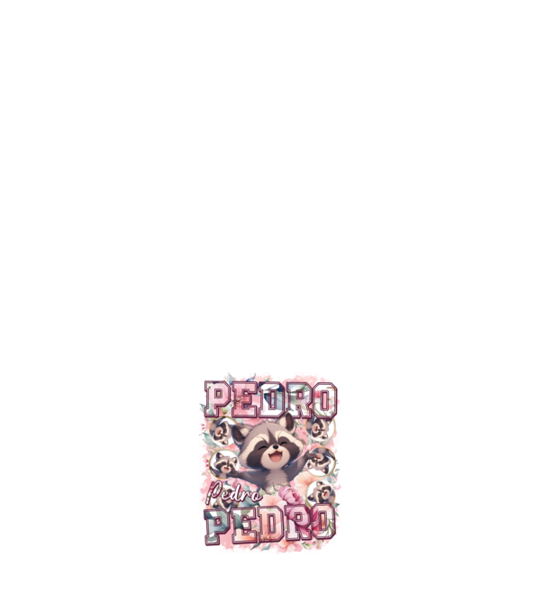 Girly Pedro model roz deschis pe tricou