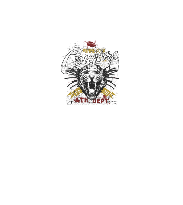 Minesota Cougars  TEXTURED model turcoaz pe tricou