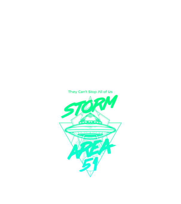 Storm area 51 ufo green model negru pe tricou