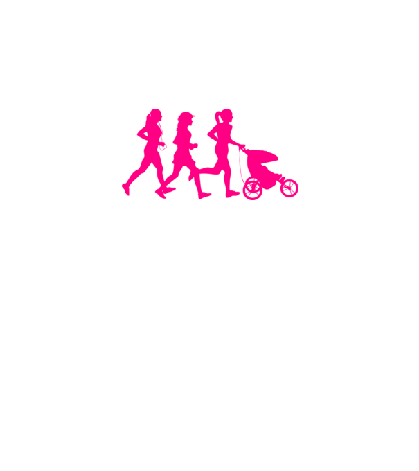 Running Mom model alb pe tricou