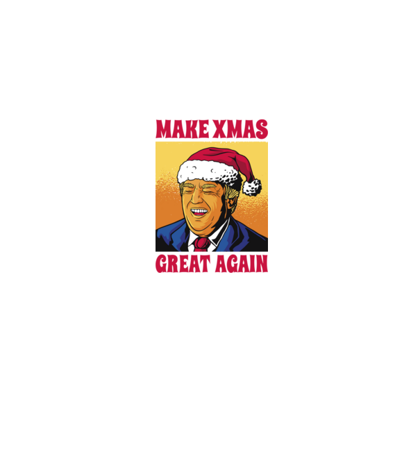Make Xmas great again model albastru jeanși pe tricou